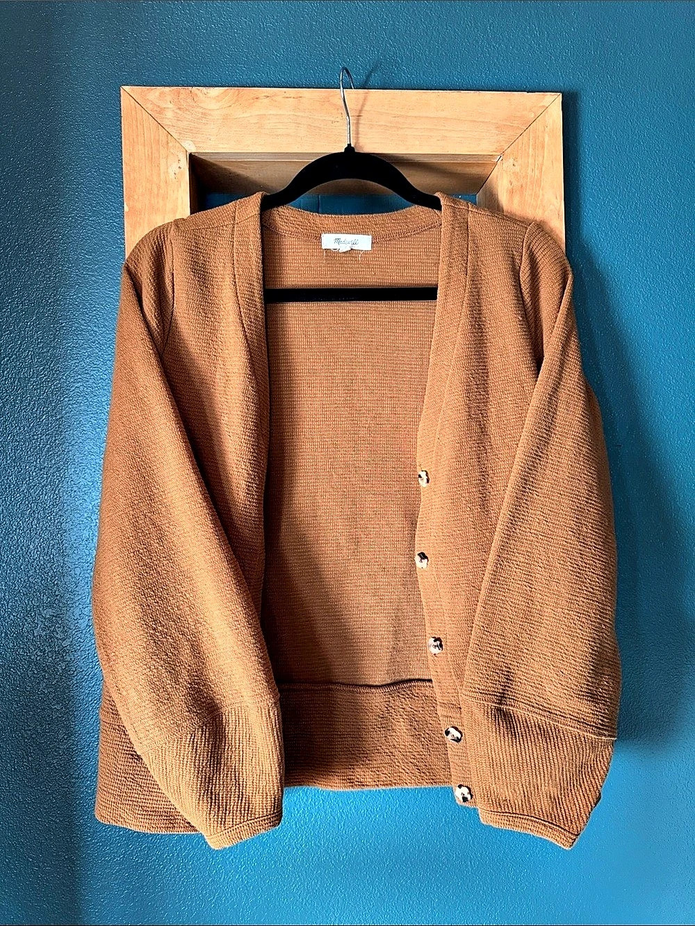 Madewell Waffle-Knit Cardigan